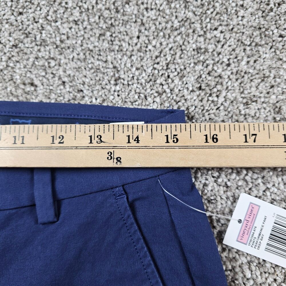 Vineyard Vines Pants Men 30x29 Blue Performance Stretch Golf Chino Career Preppy - Picture 7 of 15